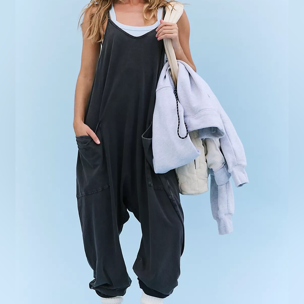 FP Movement by Free People Charcoal Jumpsuit